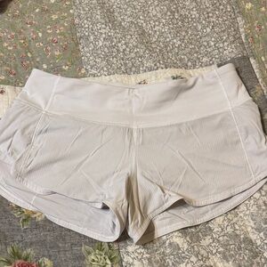 lululemon athletica running shorts with zip pocket